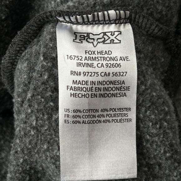 Fox Racing Hoodie Mens XL Gray Camo Pullover Moto Graphic Fleece Sweatshirt - Picture 7 of 11